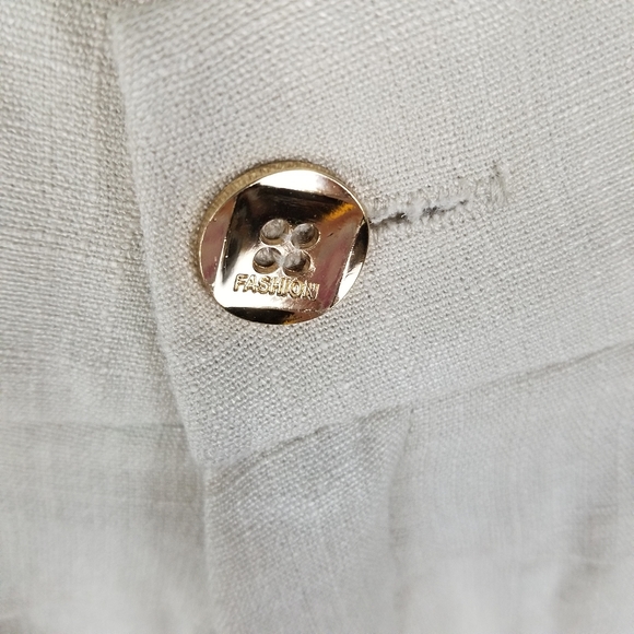 LAVENA | linen blend straight leg casual pants - Picture 4 of 8